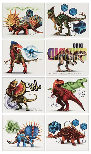 Jurassic World Temporäre Tattoos Geburtstag Party Gastgeschenke Zubehör ~ ein Blatt  - Bild 6 von 6