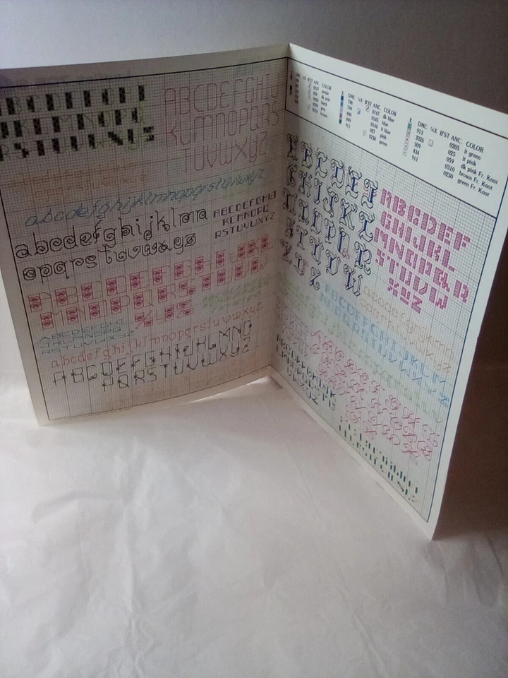 Leisure Arts 20 More Backstitch Alphabets Leaflet 705 Mini Series #20 - Image 3 of 4