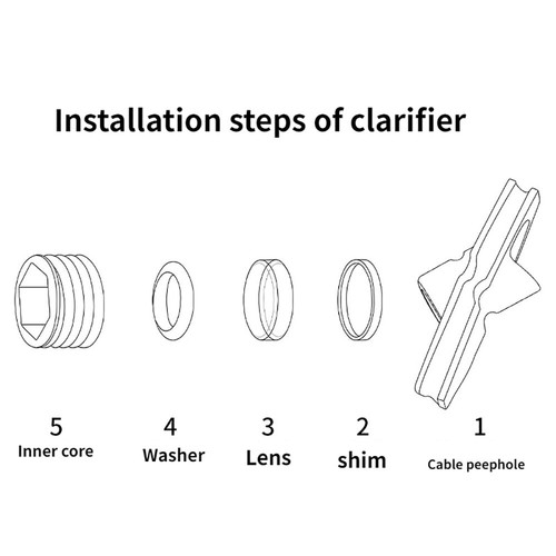 Chiarificatore foro 1/8"" obiettivo lente X6/X8" composto tiro con l'arco tubo di gomma - Foto 3 di 26