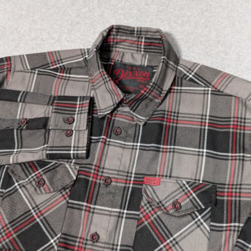 Camisa de franela DIXXON Heritage para hombre XL con botones a cuadros manga larga - Imagen 4 de 12