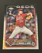 Connor Phillips 2024 Topps Chrome Logofractor RC Cincinnati Reds #20
