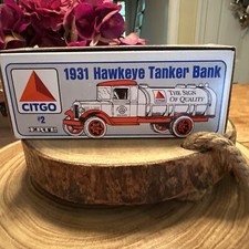 Ertl Diecast Metal 1/34th Scale Bank 1931 Hawkeye Tanker Bank Citgo Gasoline