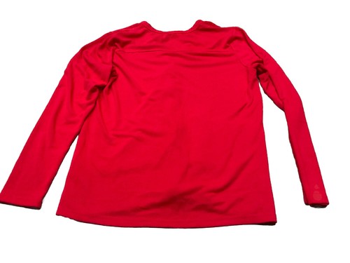 Girls Medium 10-12 Red Knit Buttton Up Cardigan Sweater Naggoo Pockets - Picture 5 of 5