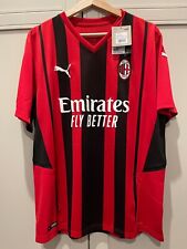 AC Milan 21/22 Home Men's Jersey Puma Soccer Football Shirt Size L 759122-01 New