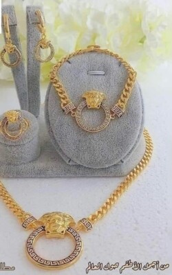 Women's Jewelry With A Modern And Elegant Design, Gold Plated, As A Gift