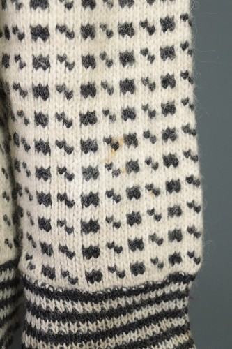 DEVOLD White Abstract Printed Crew Neck Wool Knit Ski Sweater Size XL - Picture 6 of 17