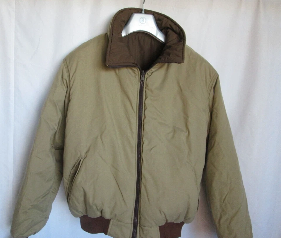 Vtg? REMINGTON Reversible Brown/Beige Insulated Zip Up Jacket Sz