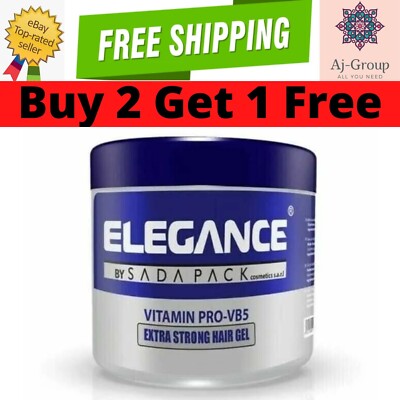Elegance Vitamin Protection Extra Strong Hair Gel  BUY 2 GET 1 FREE   جل اليجانس