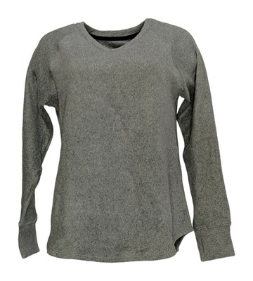 Cuddl Duds Women's Top Sz S Fleecewear Stretch V-Neck Long-Sleeve Gray A369300 642145247393 | eBay