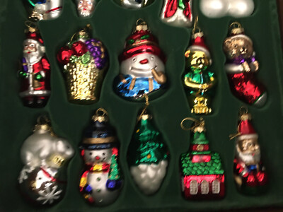 Thomas Pacconi Museum Series Vintage Glass Christmas Ornaments Set