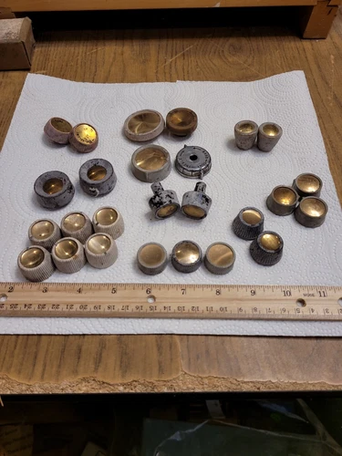 Vintage radio knobs lot of 26