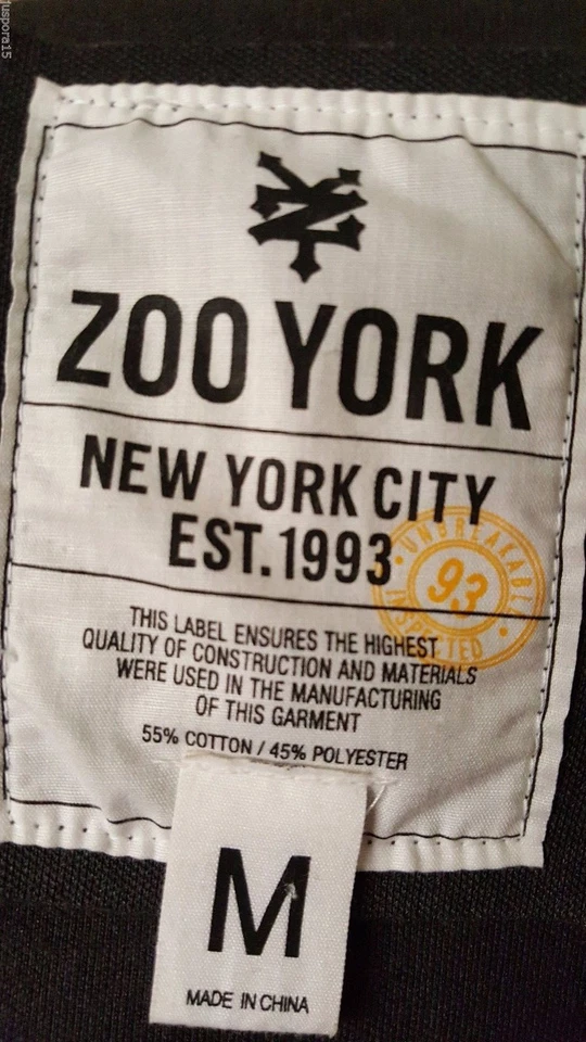 Abrigo Chaqueta Zoo York Hombre Talla M Mediano Gris Amarillo Crema Logo Foto 2 de 3