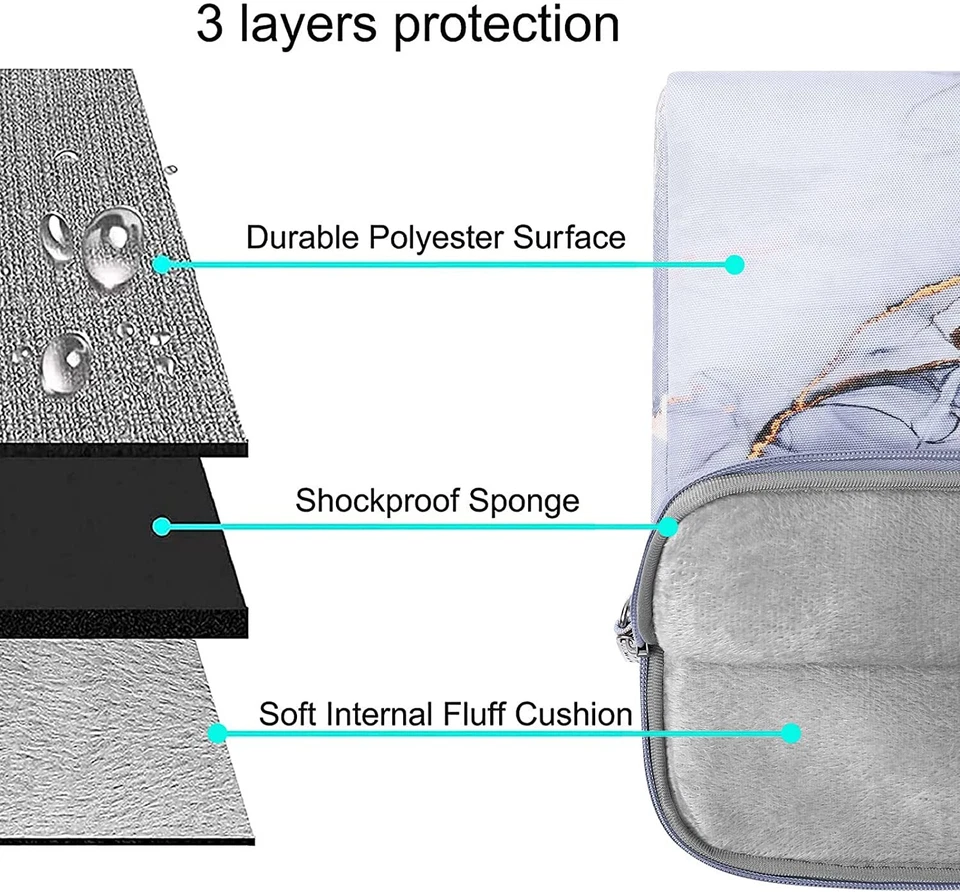 Maletín para portátil MacBook Air Pro 13 14 15 16 17 17,3 pulgadas para hombre y mujer Foto 4 de 4