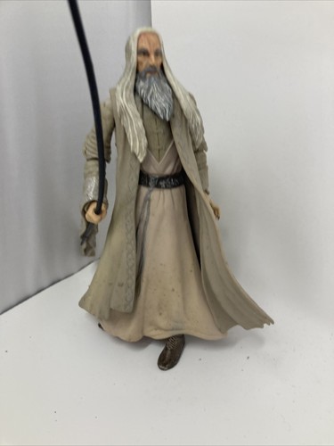 SARUMAN - LOTR Señor de los Anillos - 7" 2001 Marvel PNL Acción Suelto Sucio A18