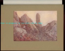 SPAIN: Catalonia, Montserrat at Dawn - Original, Vintage, mounted 1920s print