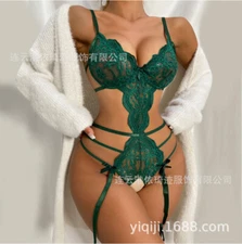 Women's Sexy Lingerie Multiple Colors Are Available for The Open Cut Jumpsuit