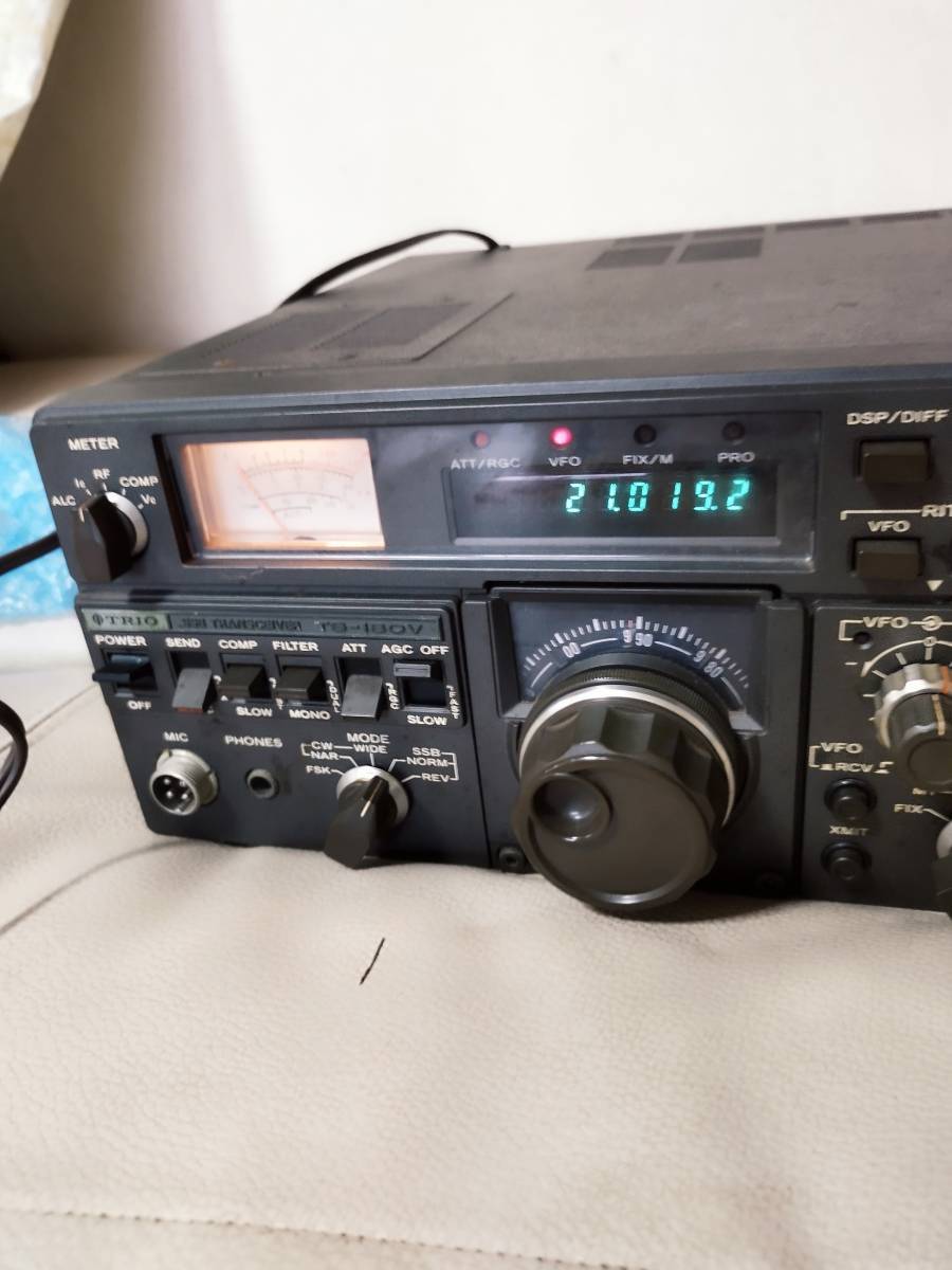 トリオ TRIO TS-180V トランシーバー アマチュア無線機 HF SSB Yahoo!オークション -「ts-180v」の落札相場・落札価格