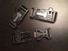 1x Release Buckle Scraper Flint w/ Whistle Fire Starter for Paracord Bracelet