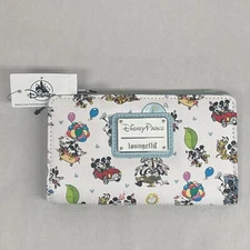 Loungefly Disney Parks Mickey & Minnie Runaway Railway Wallet NWT