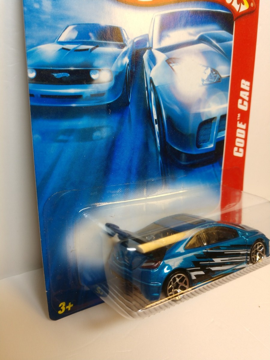 2007 Hot Wheels CODE CAR Honda Civic Si Blue VHTF | eBay