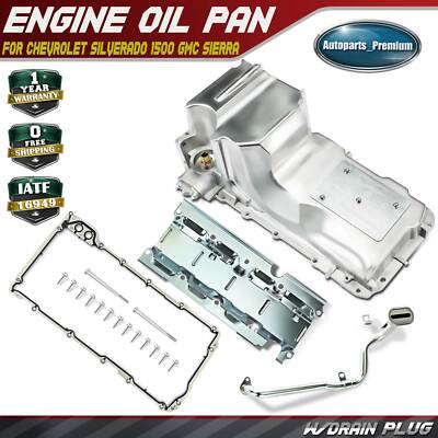 #ad #ad Engine Oil Pan w Gasket for Chevrolet Silverado 1500 Tahoe GMC Yukon Cadillac $155.78