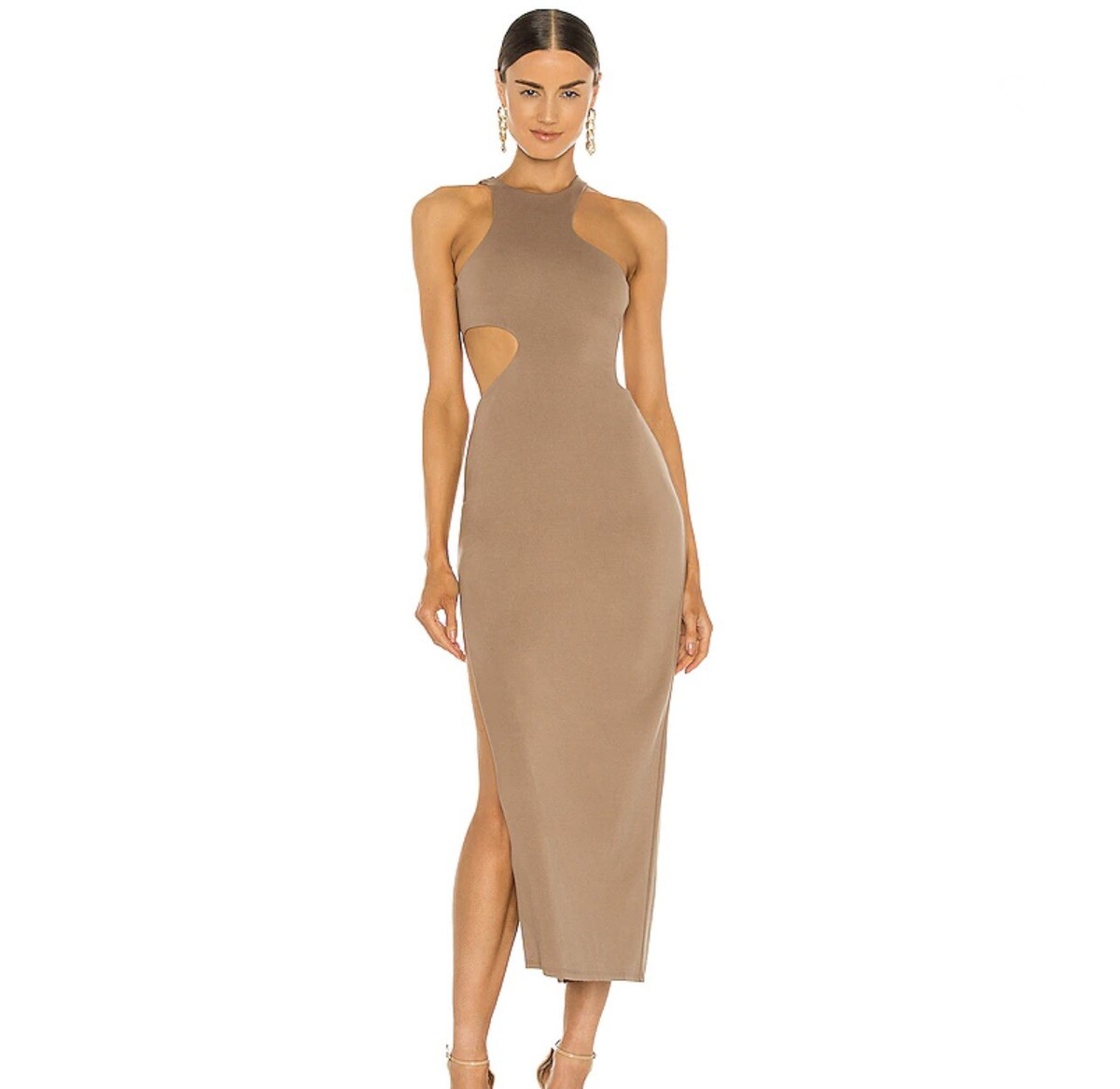 metallic off the shoulder dress Pink Metallic La Femme - 29172 A-Line Metallic Off-Shoulder Dress