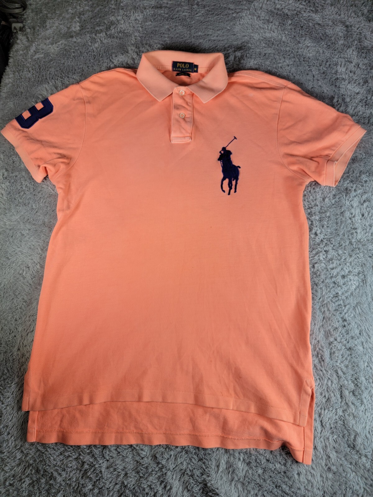 Polo Ralph Lauren Camicia Uomo Taglia Media Pesca Personalizzata Vestibilità Big Pony 3