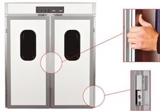 Italian alluminium 2 doors  Bread Prover for 4 racks 18"x30" bakery proofer