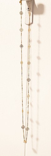 1977 Vintage Avon blühende Lotusblume durchbrochene Goldkette 28" - Bild 3 von 4