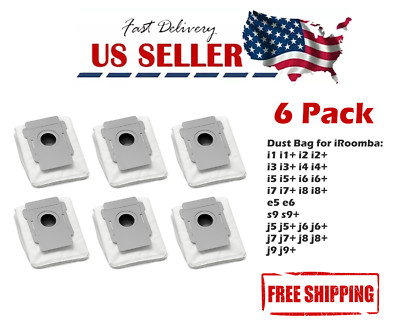 6x Dust Dirt Disposal Bags For iRobot Roomba Vacuum i3 i3+ i6 i6+ Replacement