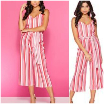 quiz pink batwing jumpsuit