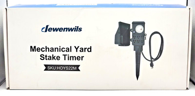 Dewenwils Mechanical Yard Stake Timer HOYS22M 120V 600W w/ 6ft Cord Outdoor