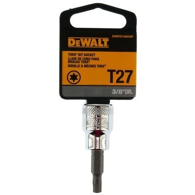 Dewalt DWMT87406OSP T27 Chrome Torx Bit Socket, 3/8