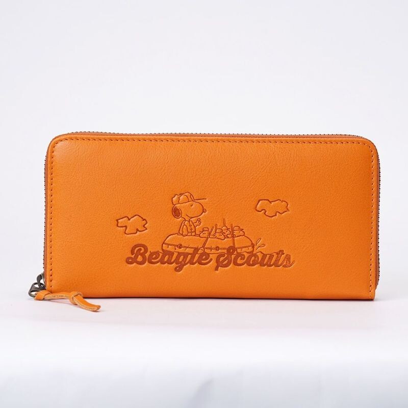 PEANUTS Snoopy Long wallet snpy-73066 Orange Japan New | eBay