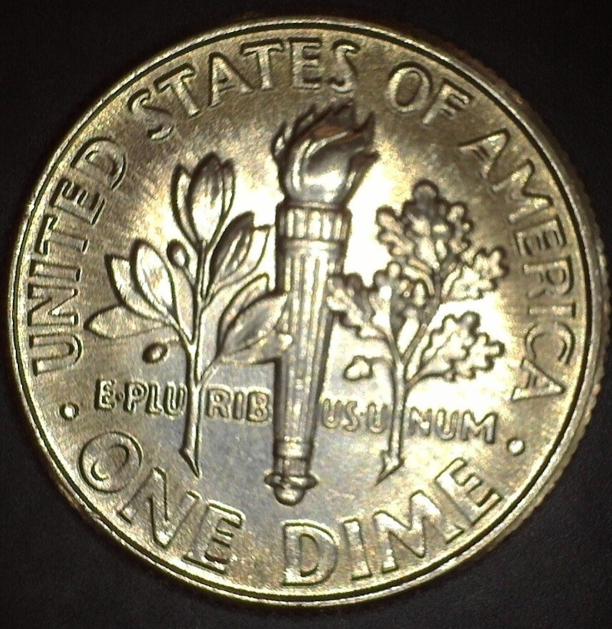 2020P Roosevelt Dime Lamination, Die break on the bottom of torch