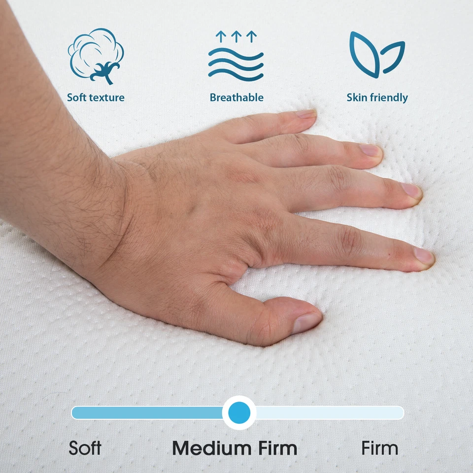 Colchón Plegable de 3 Pulgadas, Colchón de Espuma con Memoria Triple Plegable con Cubierta Lavable Foto 4 de 4