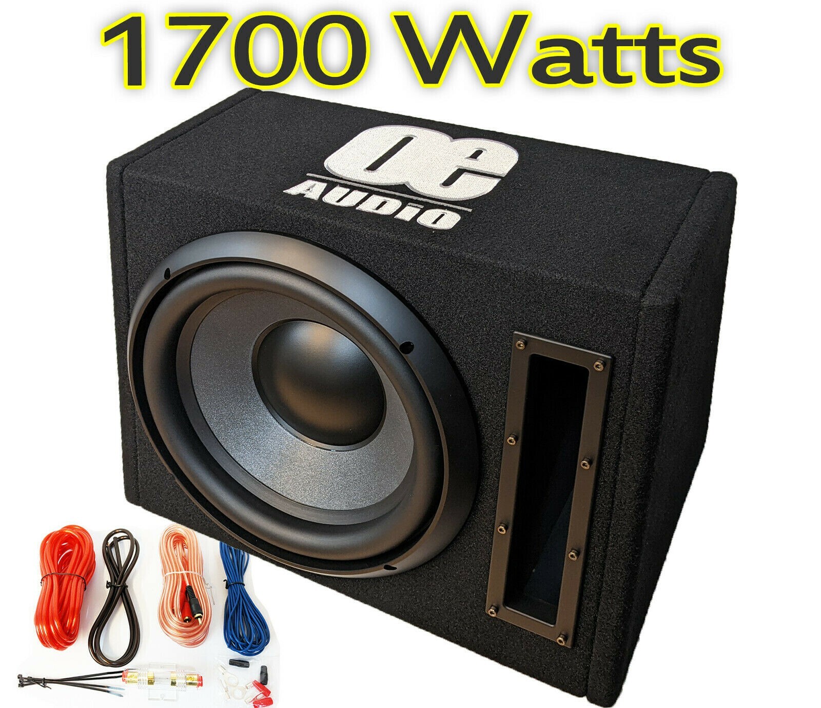 1700 watts 12" Bass box car audio sub woofer AMP active amplified NEW