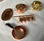 Brass Copper Kitchenware Dolls House 1:12 Scale Punch Bowl Frying Pans Pot Mugs