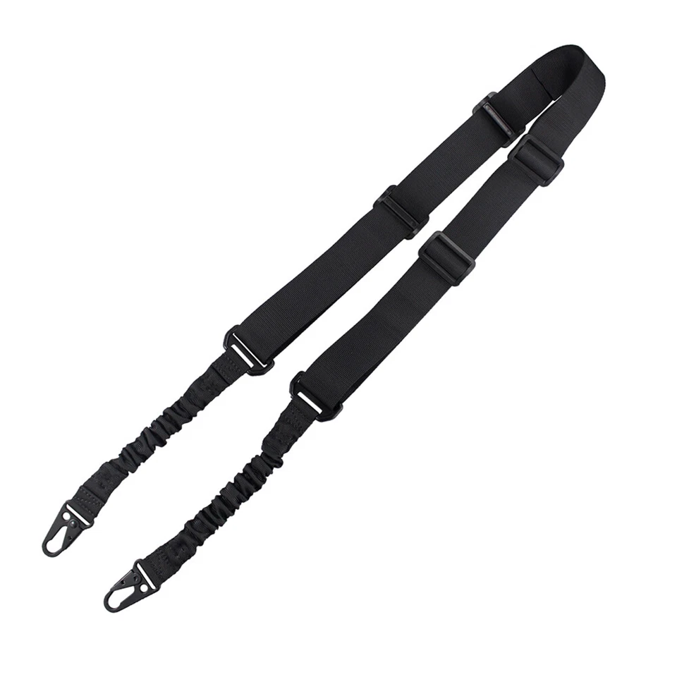 Tactical Adjustable 2 Point Rifle Gun Sling Strap with 2 PCS Sling Mount Adapter - Image 2 of 4