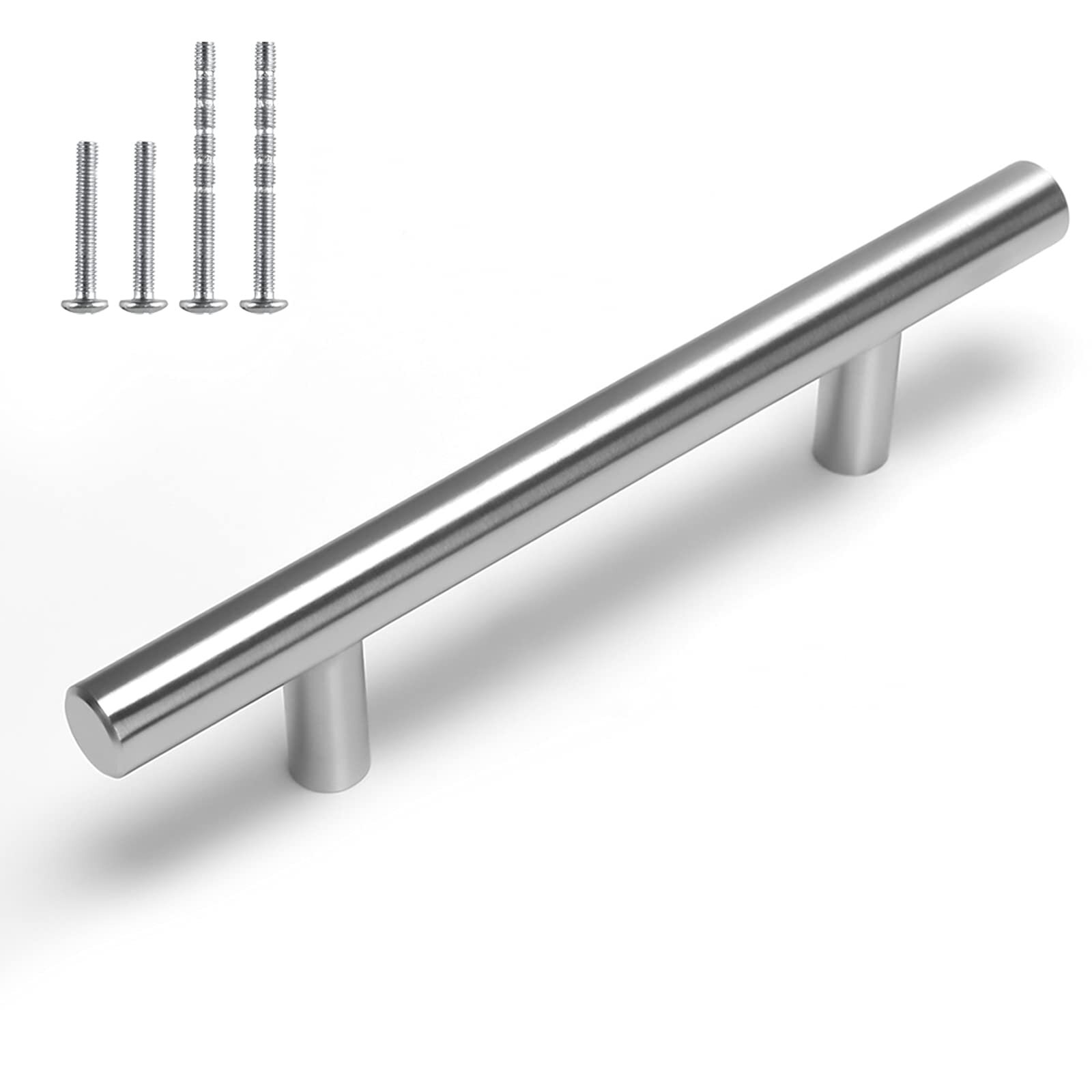 96mm Brushed Nickel Cabinet Handles 15 Pack Modern Drawer Pulls
