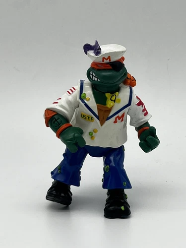 Vintage 1991 Mutant Military Midshipman Mike Figure Teenage Mutant Ninja Turtles