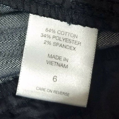 NWT 7th Avenue Pant NY&C Womens Sz 6 Jeans Slim Straight Crop Stretch Dark Wash - Picture 6 of 12