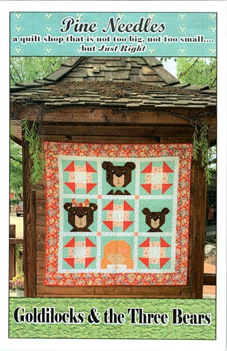 Goldilocks & the Three Bears Wall Quilt Pattern Countryside Primitive Cottage - Picture 2 of 2