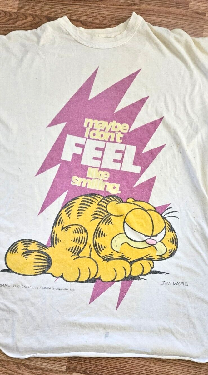 Vintage 1978 Women's Garfield I Don't Feel Like Smiling