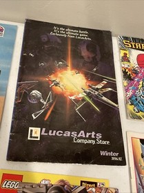 1990&rsquo;s Star Wars LEGO NES galoob Toy Booklets Paper Lot Starriors LucasArts