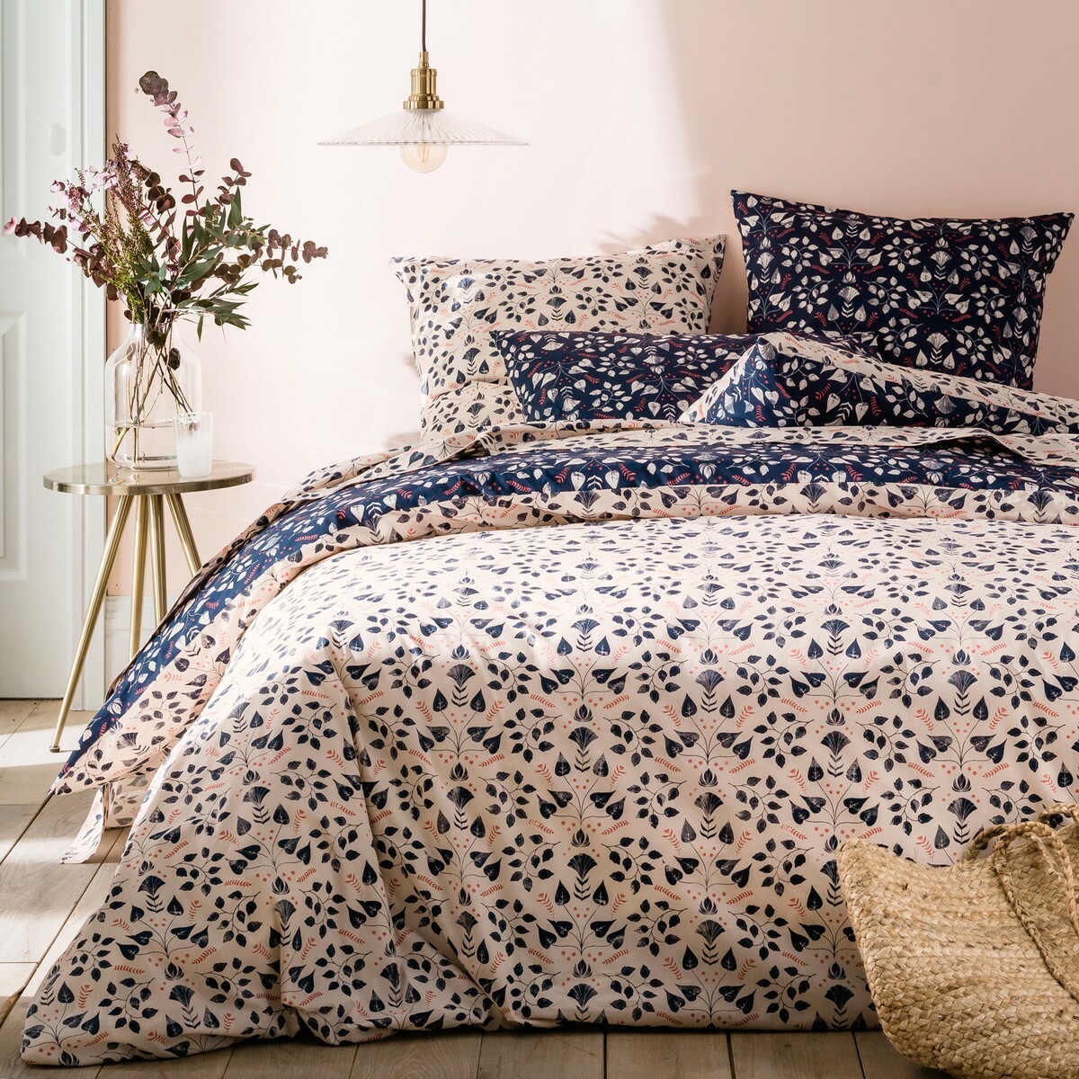 Unisex Abby Floral Cotton Percale Fitted Sheet 350136430 Unisex Abby Floral Cotton Percale Fitted Sheet 350136430