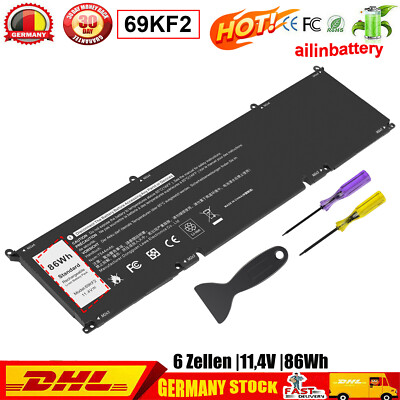 69KF2 86Wh Akku Für Dell Alienware M15 M17 R3 XPS 15 9500 9510 Serie 8FCTC 70N2F