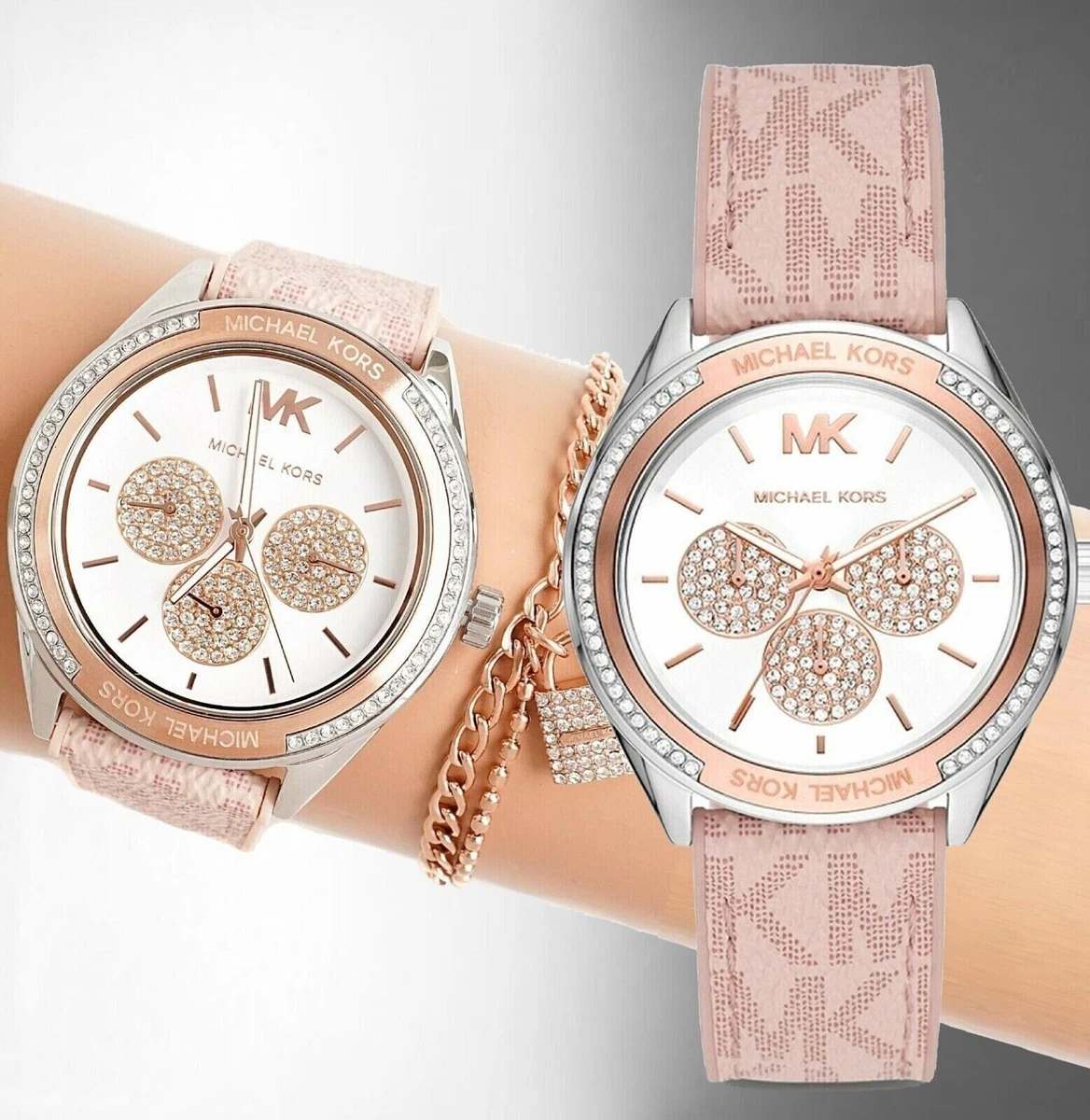MICHAEL KORS MK7206 Jessa Montre Femme Nouveau Bicolore Luxe