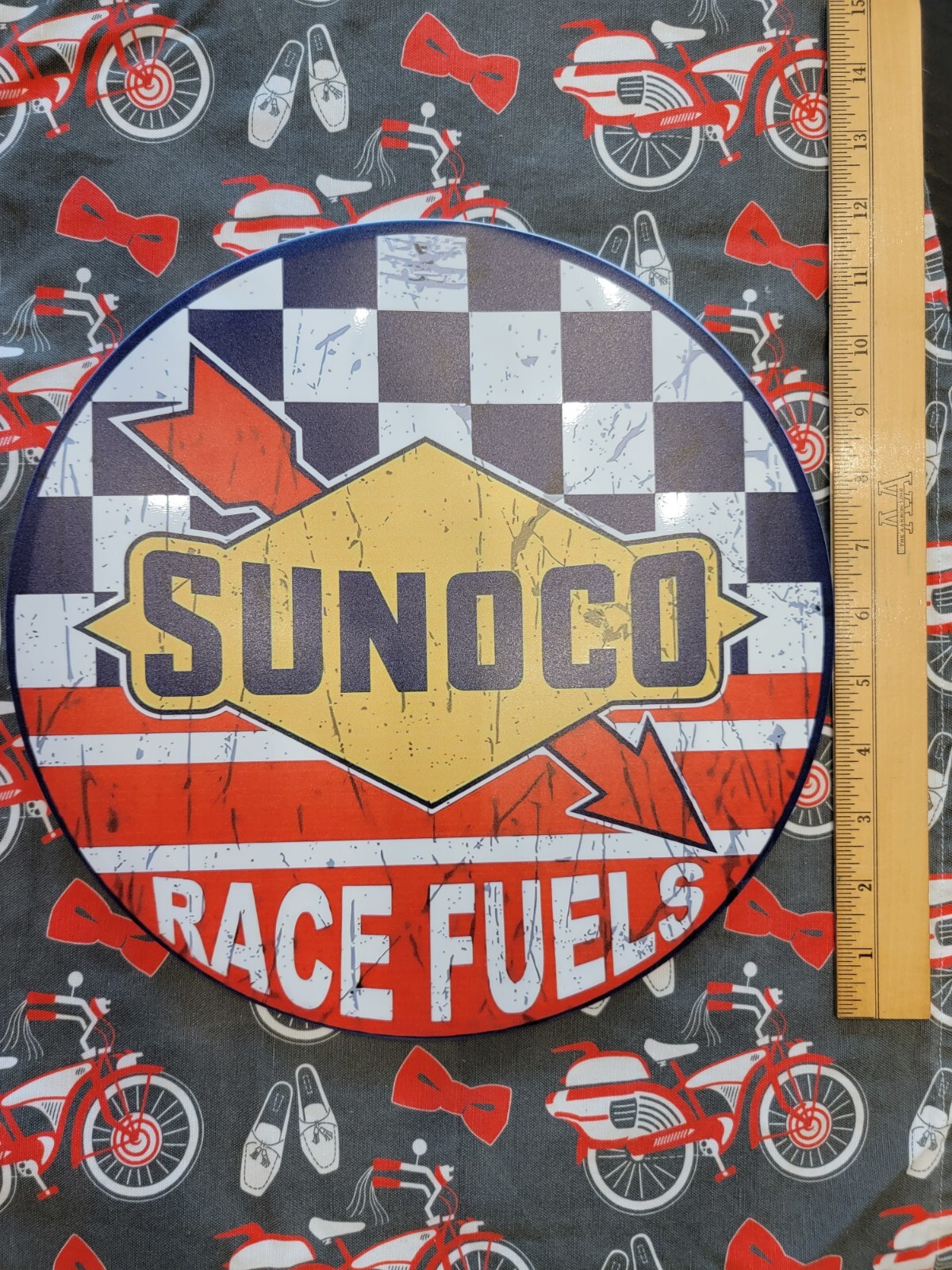 Sunoco Race Fuels Metal Tin Sign Gas Station Garage Mancave Automotive ...
