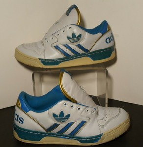 blue and gold gym shoes